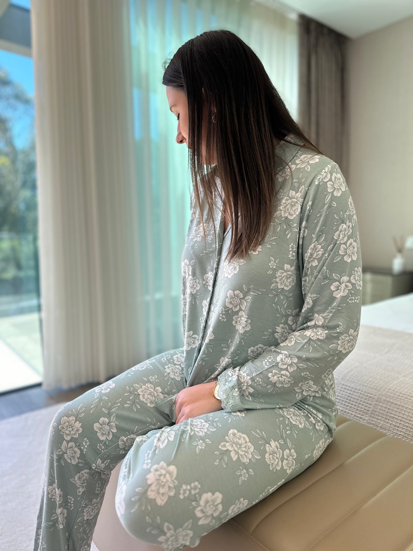 Pijama Calça Elegance Mint